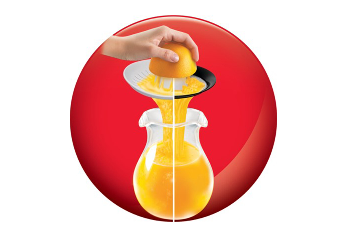 Picto που απεικονίζει στύψιμο πορτοκαλιών.